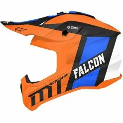 MT Helmets Casque MT Cross Cross Enduro FALCON Warrior C4 Orange Fluo