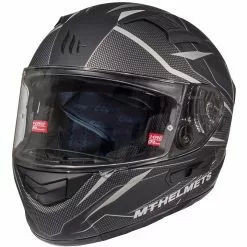MT Helmets KRE SV Casque De Moto Intégral Intrepid C3 Double Visor Fiber Matt Grey