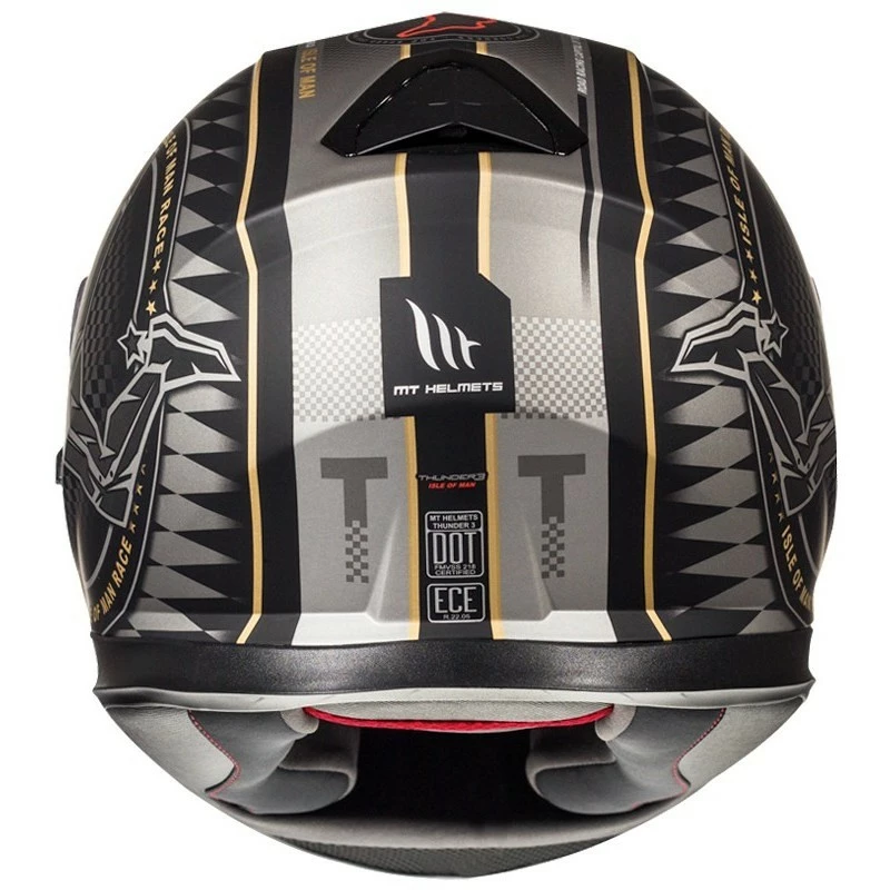 MT Helmets Thunder3 SV Isle Of Man Integral Casque De Moto Noir Matt Gold 5 MT Helmets Thunder3 SV Isle Of Man Integral Casque De Moto Noir Matt Gold – Image 3