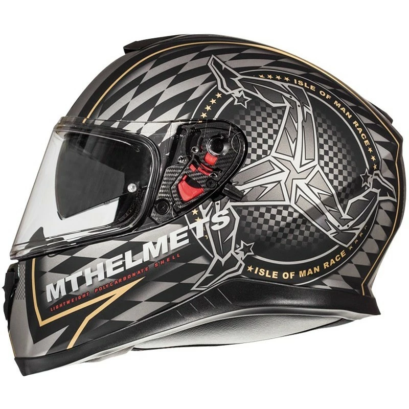 MT Helmets Thunder3 SV Isle Of Man Integral Casque De Moto Noir Matt Gold 4 MT Helmets Thunder3 SV Isle Of Man Integral Casque De Moto Noir Matt Gold – Image 2